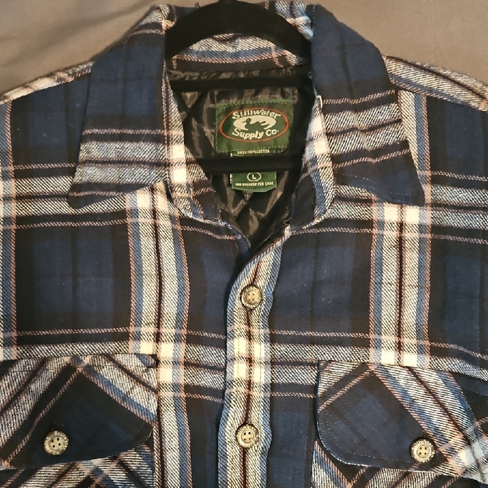 Blue Plaid Shirt Jacket
